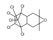 1,2,3,4,9,9-hexachloro-1,4,4a,5,6,7,8,8a-octahydro-6,7-dimethyl-6,7-epoxy-1,4-methanonaphthalene structure