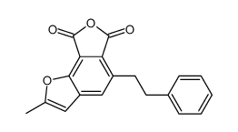 2-methyl-5-phenethylbenzo[2,1-b:3,4-c']difuran-6,8-dione结构式