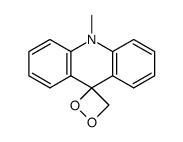 10-methyl-10H-spiro[acridine-9,3'-[1,2]dioxetane]结构式