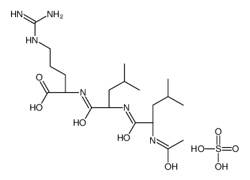 N2-[N-(N-acetyl-L-leucyl)-L-leucyl]-L-arginine sulphate structure