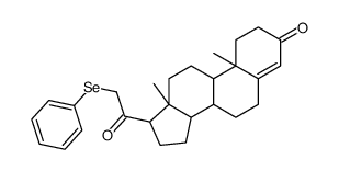21-(phenylseleno)progesterone Structure