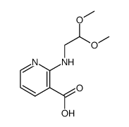 N-(3-carboxy-2-pyridyl)aminoacetaldehyde dimethyl acetal Structure