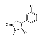 3-(3-chlorophenyl)-1-methyl-2,5-pyrrolidinedione structure
