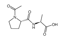 N-(N'-acetyl-L-prolyl)-L-alanine结构式