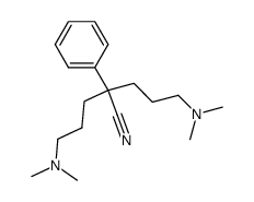 5-dimethylamino-2-(3-dimethylamino-propyl)-2-phenyl-valeronitrile结构式