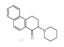 1(2H)-Phenanthrenone,3,4-dihydro-2-(1-piperidinyl)-, hydrochloride (1:1)结构式