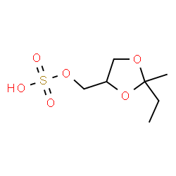 1,3-Dioxolane-4-methanol,2-ethyl-2-methyl-,hydrogensulfate(9CI) Structure