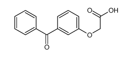 2-(3-benzoylphenoxy)acetic acid Structure