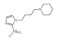 1-[4-(2-nitroimidazol-1-yl)butyl]piperidine Structure