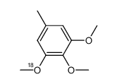 1-([18]methoxy)-2,3-dimethoxy-5-methylbenzene结构式