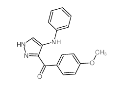 Methanone,(4-methoxyphenyl)[4-(phenylamino)-1H-pyrazol-3-yl]- picture