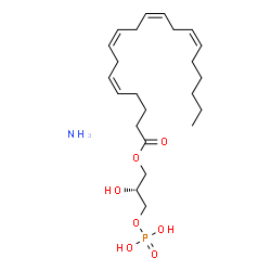1-Arachidonoyl Lysophosphatidic Acid (ammonium salt)结构式