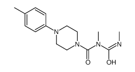 1-Piperazinecarboxamide, N-methyl-N-((methylamino)carbonyl)-4-(4-methy lphenyl)- structure