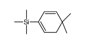 (4,4-dimethylcyclohexa-1,5-dien-1-yl)-trimethylsilane结构式