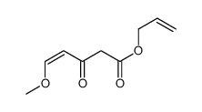 prop-2-enyl 5-methoxy-3-oxopent-4-enoate结构式