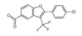 2-(4-chlorophenyl)-5-nitro-3-(trifluoromethyl)-1-benzofuran Structure