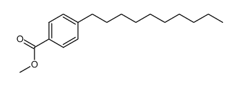 methyl p-n-decylbenzoate Structure