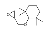 2-[(2,2,6,6-tetramethylcyclohexyl)oxymethyl]oxirane结构式