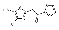 N-(5-amino-4-chloro-1,3-thiazol-2-yl)thiophene-2-carboxamide Structure