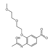 N-[2-[2-(2-methoxyethoxy)ethoxy]-4-nitrophenyl]acetamide结构式