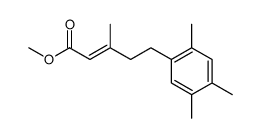 methyl (E)-3-methyl-5-(2,4,5-trimethylphenyl)pent-2-enoate Structure