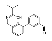 N-[[6-(3-formylphenyl)pyridin-2-yl]methyl]-2-methylpropanamide结构式