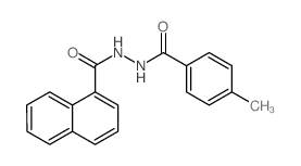 1-Naphthalenecarboxylicacid, 2-(4-methylbenzoyl)hydrazide结构式