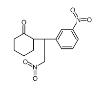 (2S)-2-[(1R)-2-nitro-1-(3-nitrophenyl)ethyl]cyclohexan-1-one Structure