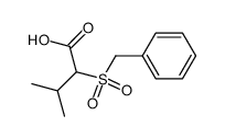 2-(benzylsulfonyl)-3-methylbutanoic acid结构式