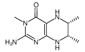 2-amino-3,6,7-trimethyl-5,6,7,8-tetrahydropteridin-4(3H)-one结构式