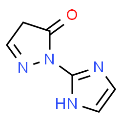 2-Pyrazolin-5-one,1-(2-imidazolyl)- (5CI) structure