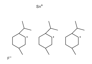 fluoro-tris[(1R,2S,5R)-5-methyl-2-propan-2-ylcyclohexyl]stannane Structure