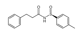 (S)-N-dihydrocinnamoyl-p-toluenesulfinamide Structure