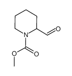 1-Piperidinecarboxylic acid,2-formyl-,methyl ester structure