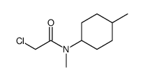 2-CHLORO-N-METHYL-N-(4-METHYLCYCLOHEXYL)ACETAMIDE结构式