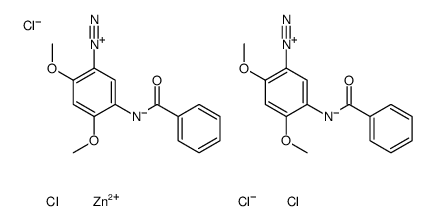 5-benzoylamino-2,4-dimethoxybenzenediazonium tetrachlorozincate (2:1)结构式