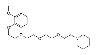 1-[2-[2-[2-[2-(2-methoxyphenoxy)ethoxy]ethoxy]ethoxy]ethyl]piperidine结构式