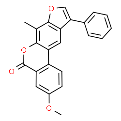 3-methoxy-7-methyl-10-phenyl-[1]benzofuro[6,5-c]isochromen-5-one结构式