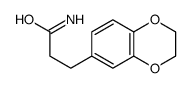 1,4-Benzodioxan-6-propionamide (5CI) Structure