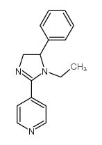 4-(4,5-Dihydro-1-ethyl-5-phenyl-1H-imidazol-2-yl)pyridine structure