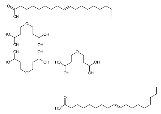 3-(3,3-dihydroxypropoxy)propane-1,1-diol,(Z)-octadec-9-enoic acid Structure