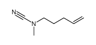 methyl-pent-4-enyl-carbamonitrile结构式