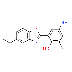 4-AMINO-2-(5-ISOPROPYL-1,3-BENZOXAZOL-2-YL)-6-METHYLPHENOL Structure