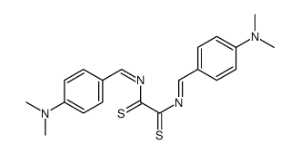 N,N'-bis[[4-(dimethylamino)phenyl]methylidene]ethanedithioamide Structure