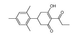 3-hydroxy-5-(2,4,6-trimethylphenyl)-2-propionyl-cyclohex-2-en-1-one Structure
