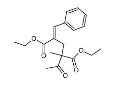 diethyl (E)-4-methyl-5-oxo-1-phenylhex-1-ene-2,4-dicarboxylate Structure