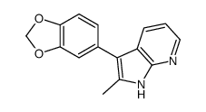 3-(1,3-benzodioxol-5-yl)-2-methyl-1H-pyrrolo[2,3-b]pyridine Structure