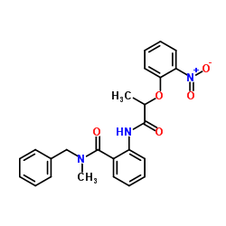 N-Benzyl-N-methyl-2-{[2-(2-nitrophenoxy)propanoyl]amino}benzamide Structure