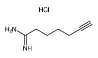 chlorhydrate d'heptyn-6-yl amidine结构式