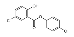 (4-chlorophenyl) 5-chloro-2-hydroxybenzoate结构式